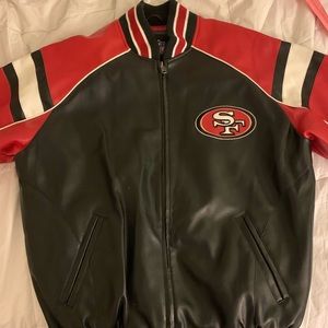 San Francisco 49ers Leather Jacket Large Like New